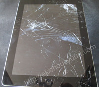 ipad3 液晶ヒビ