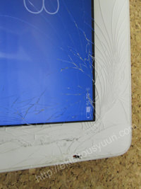 ipad4 液晶ガラスに亀裂