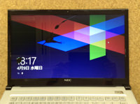 NEC PC-LZ550LS パネル交換前