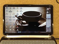 HP　Pavilion dv6 画面割れ 修理後