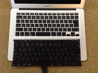 macbook air キーボード交換
