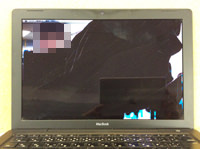 APPLE macbook a1181 BLACK　液晶割れ