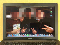 APPLE macbook a1181 BLACK 液晶パネル交換後