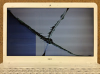 NEC pc-ls450js2ksw 画面割れ