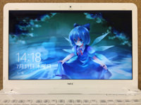 NEC pc-ls450js2ksw 液晶交換後