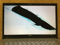 NEC LavieZ LZ750LS 液晶割れ
