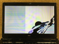 NEC NS350/C 液晶割れ