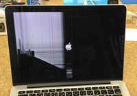 Macbook Pro Retina 13 液晶割れ