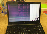 NEC PLS150　画面割れ