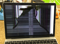 MacBook12 画面割れ