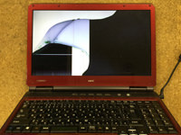 PC-LL550WG6R 液晶割れ