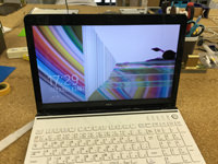 NEC PC-LS700SSW-KS 液晶割れ