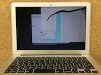 MacbookAir  液晶割れ