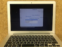 MacbookAir  修理後