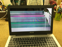 X555LA-XX036H 液晶割れ